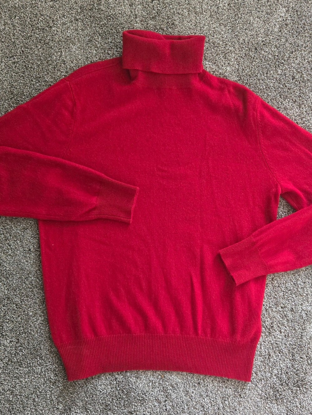Neiman Marcus The Cashmere Collection Red Turtleneck Sweater XL